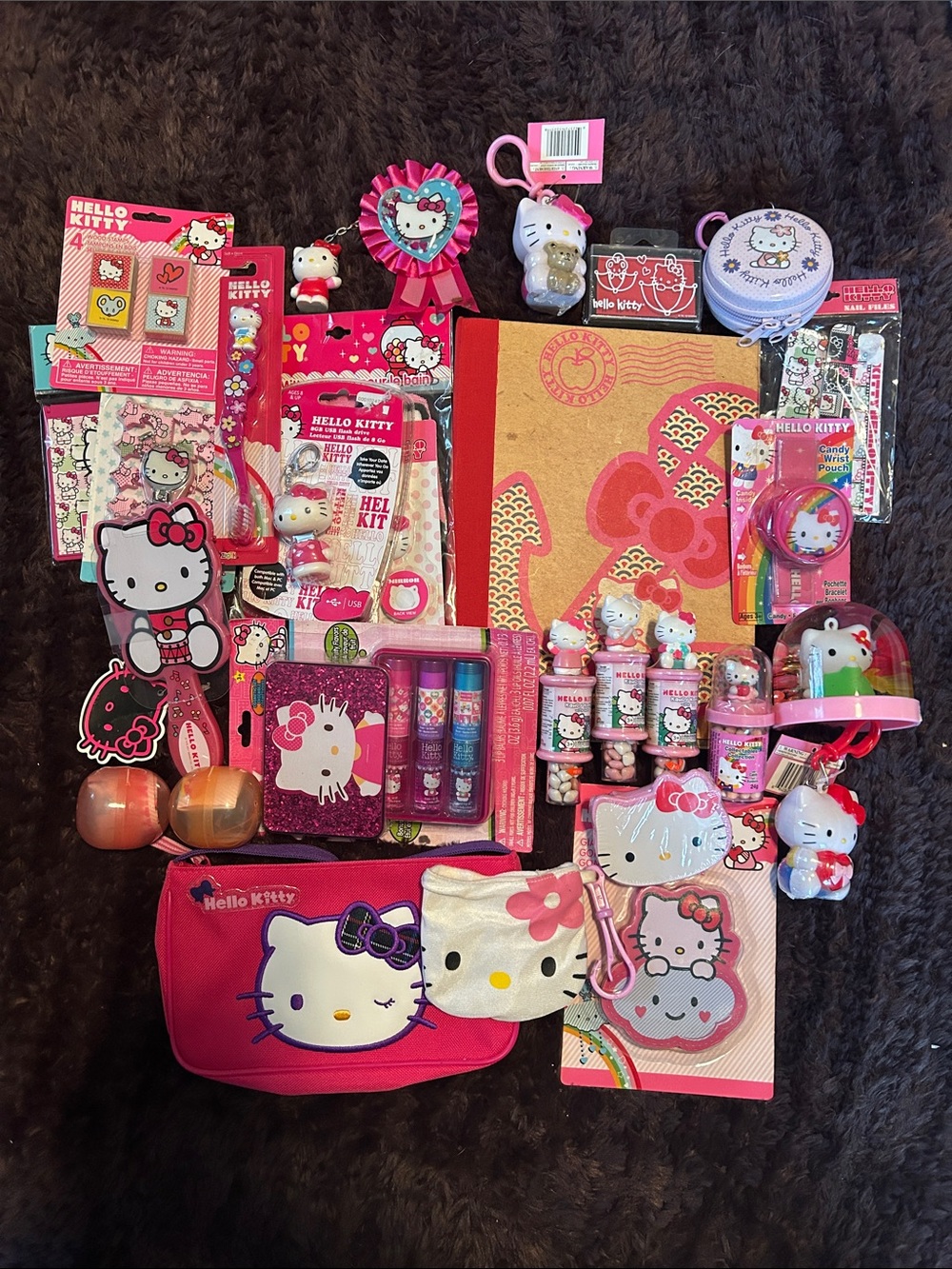 Hello Kitty Kids Accessories Bundle - Pink and White